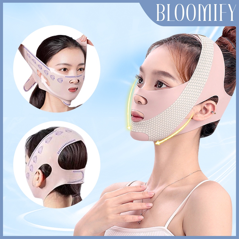 BLOOMIFY 3D V Shape Double Chin Tightening Bandage/V Shape Face Lift Up Belt/Face Slimming Bandage