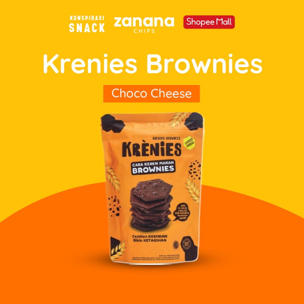 

Krenies Brownies Kering Krekers | Renyah Bikin Nagih