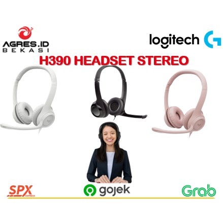 LOGITECH H390 Headset Stereo | USB MIKROFON NOISE CANCELLING | Audio Digital | headset gaming/pc