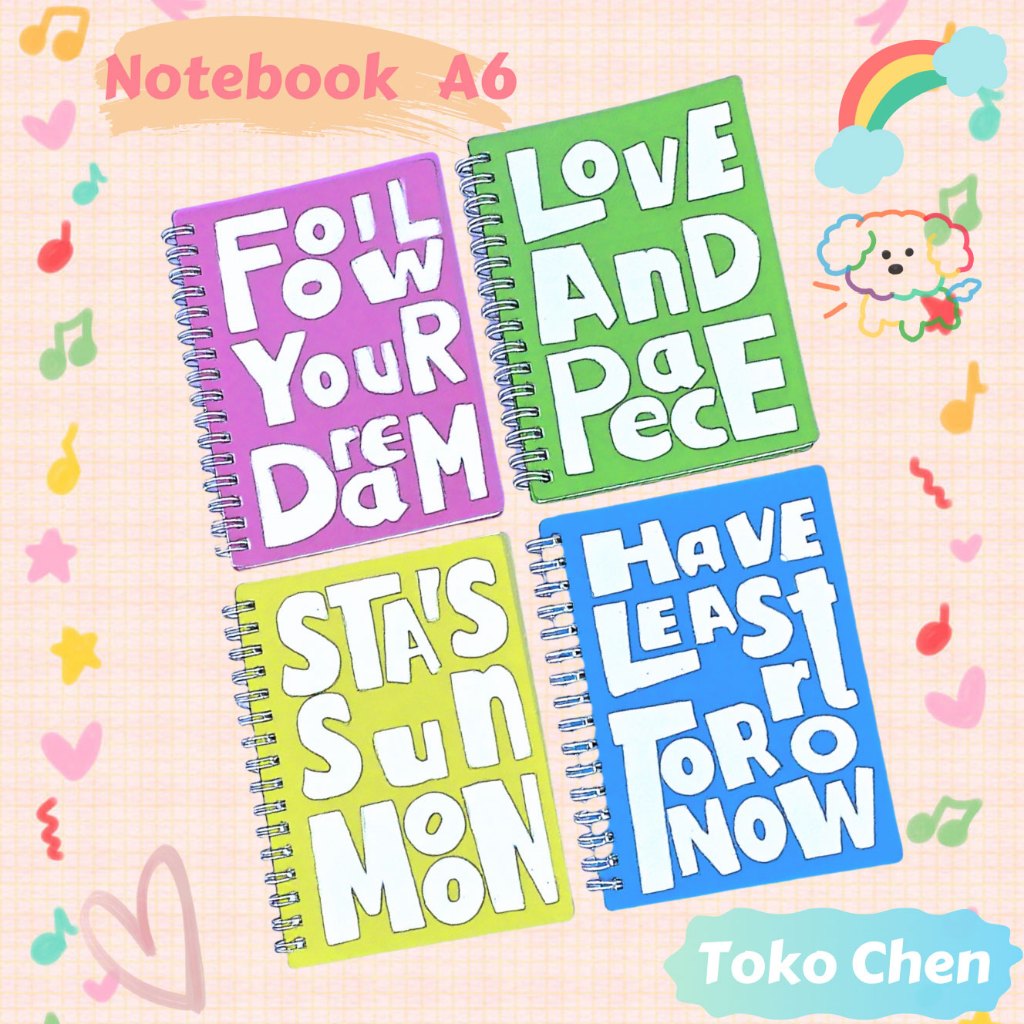 

American Loose Leaf Notebook A6 Longgar Buku Daun Lepas Buku Koil Lepas A5 Buku Bahasa Inggris Kertas Kosong