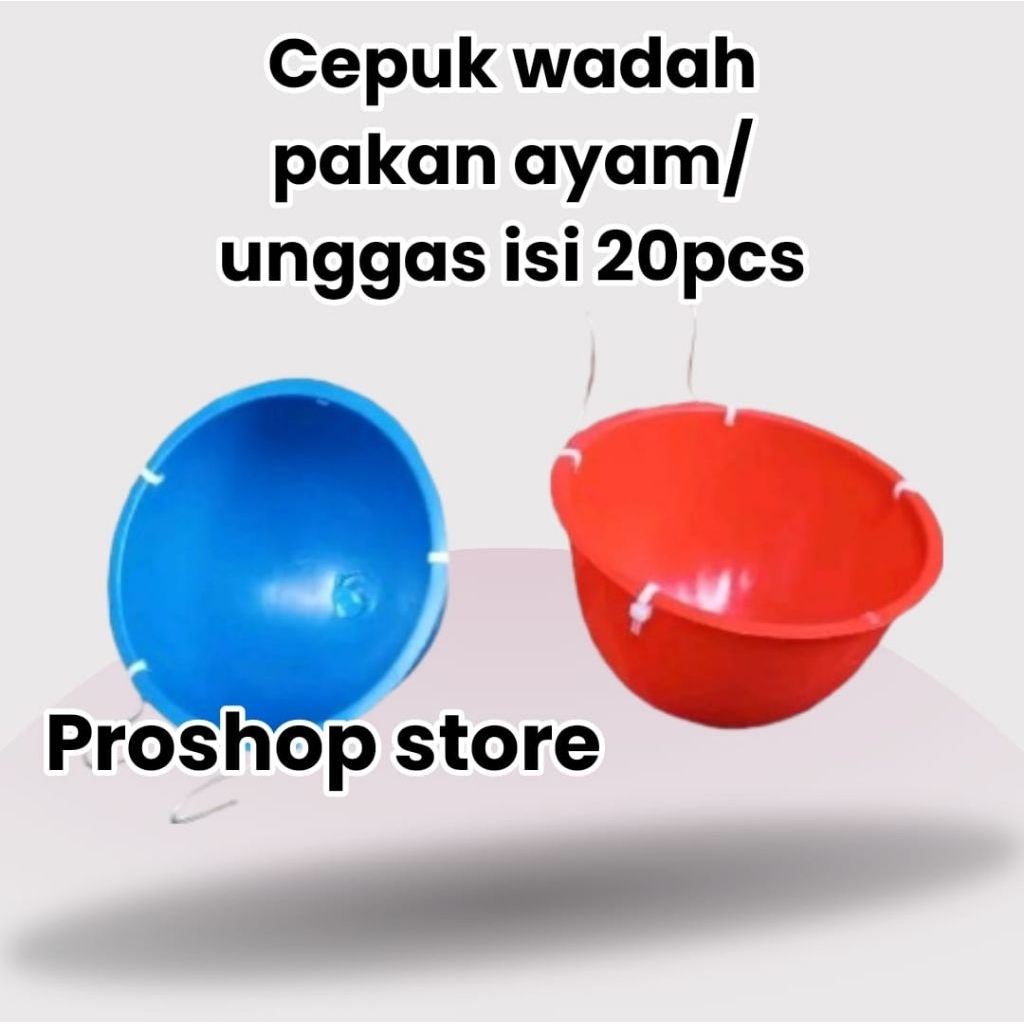 pcs tempat pakan Paket 20 pcs tempat pakan makan ayam Bangkok aduan