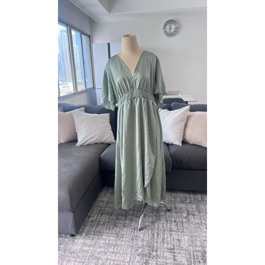 dress kondangan big size sage