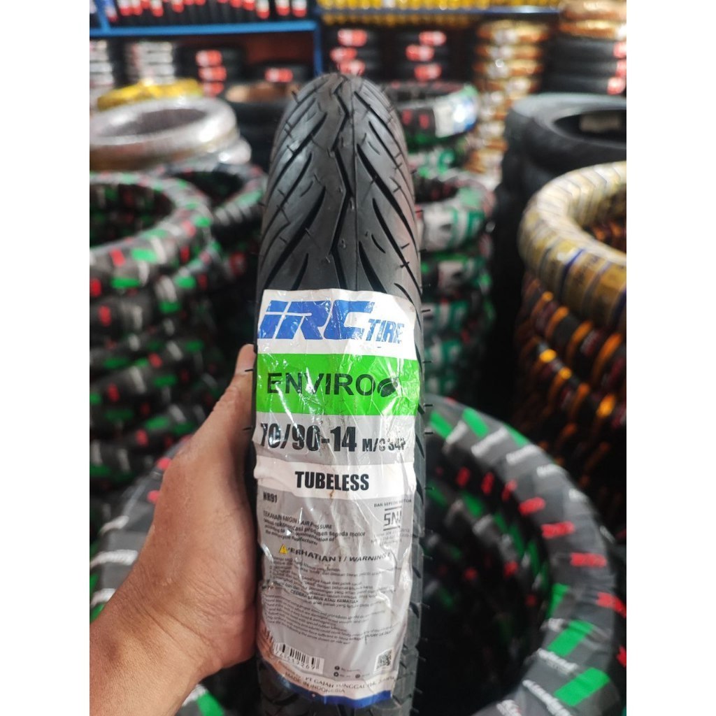 [READY COD] BAN IRC 70/90-14 ENVIRO TUBELESS Ban Motor MIO, MIO 125,  MIO M3, SPIN, NEX, ADDRES all 