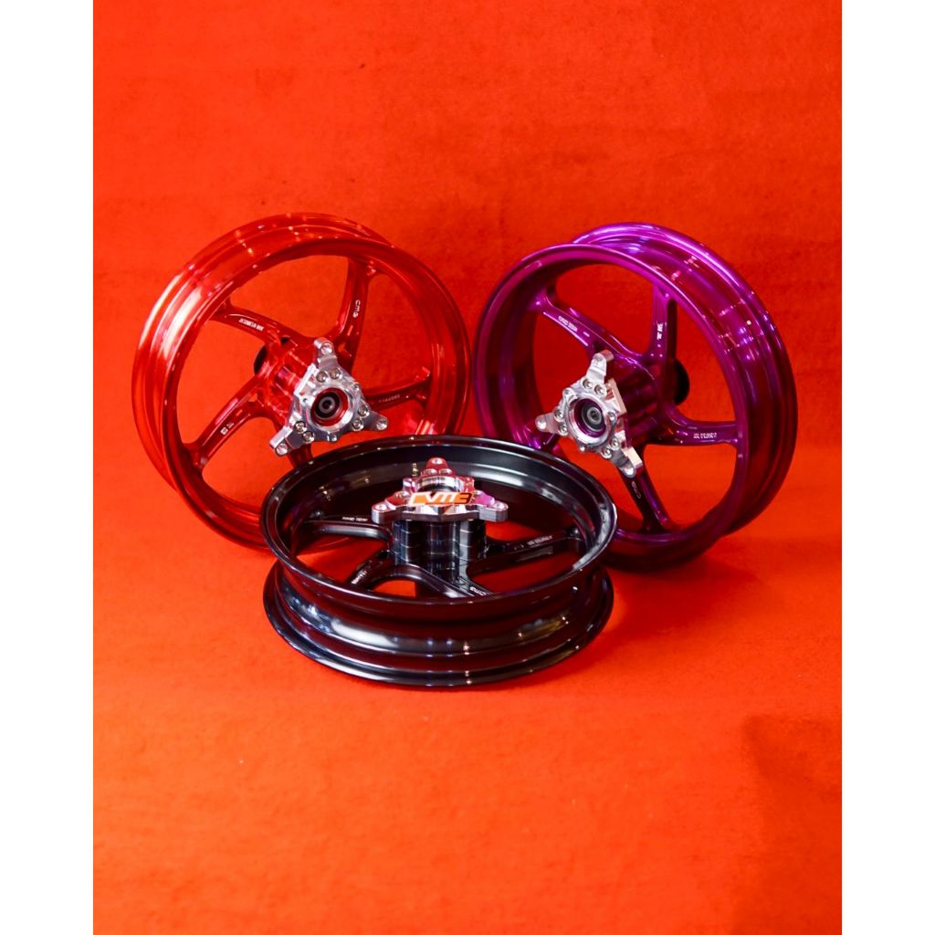 Termurah Velg CMG MOZ MFZ Nmax Old New Neo Turbo Palang 5 Warna Merah Ungu Black Chrome