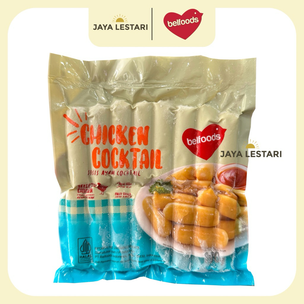 

Belfoods Chicken Cocktail Sosis Ayam Cocktail (190g) (Frozen Food - Khusus Instan)