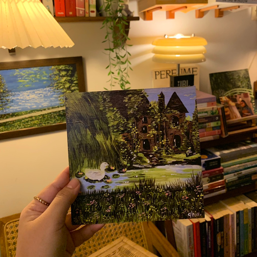 

Acrylic Painting 20x20cm Dark Wood Frame