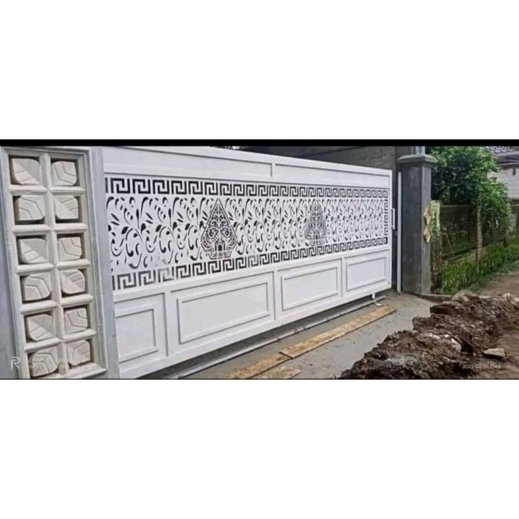 Pagar cutting minimalis