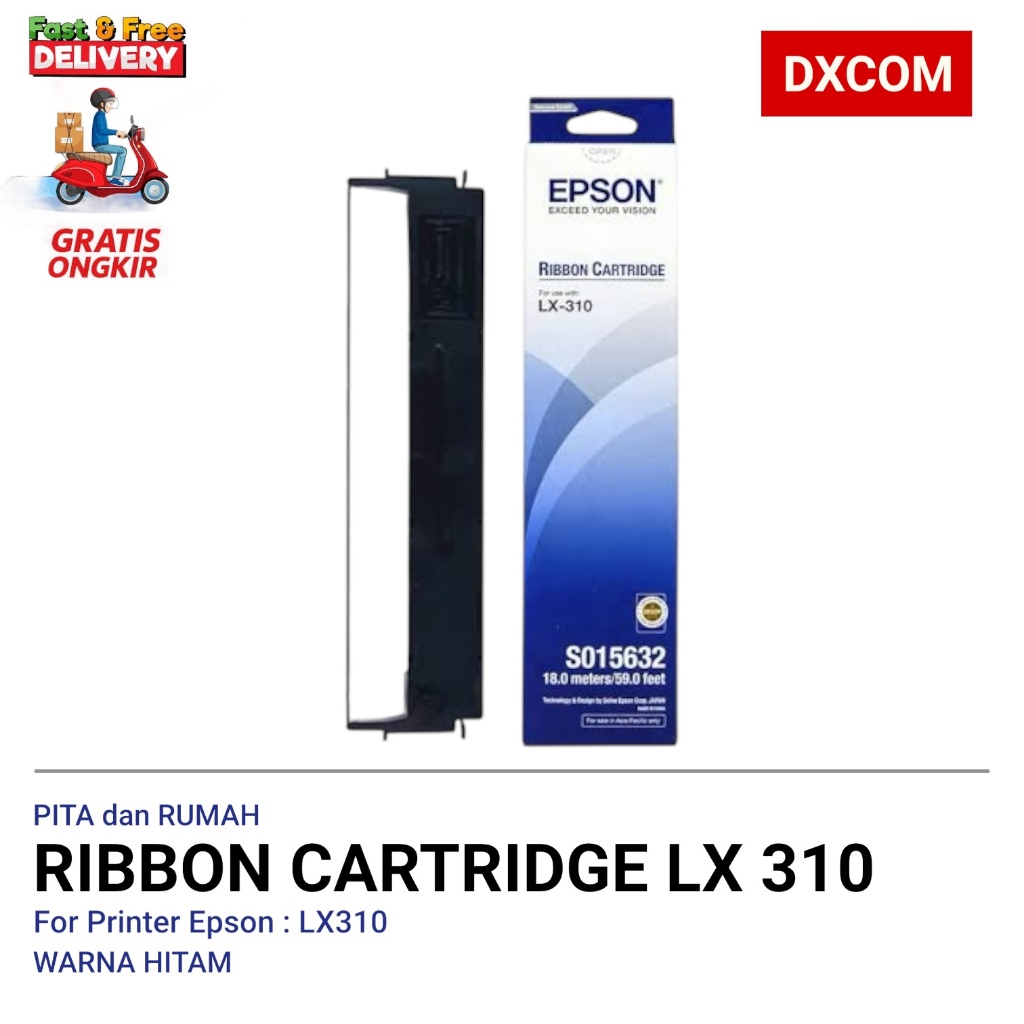 Epson Ribbon Cartridge / Pita Refill Epson LX-310 LX 310 LX310