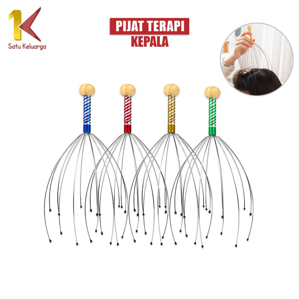 Satu Keluarga Peralat Pijat Kepala Terapi Kesehatan C636 Terapi Refleksi Kepala Massage Kesehatan An