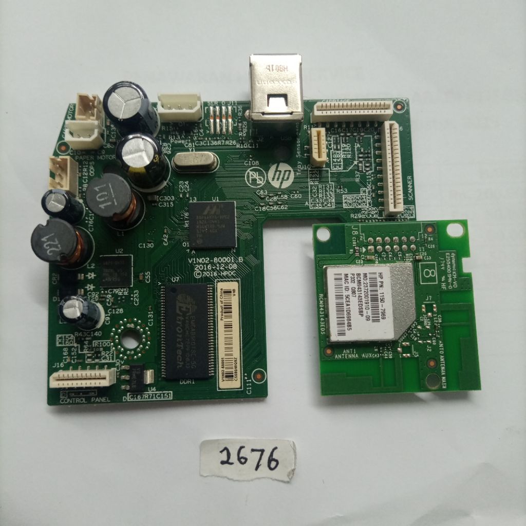 Mainboard Printer Hp Deskjet 2676 Second normal