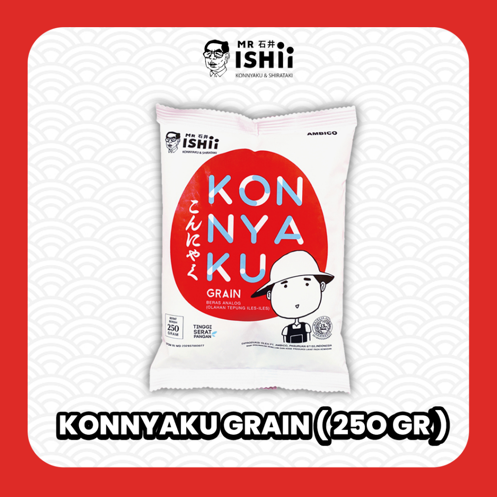 

MR.ISHII - Konnyaku Grain / Beras Shirataki 250 gr DUS (12 x 250gr)