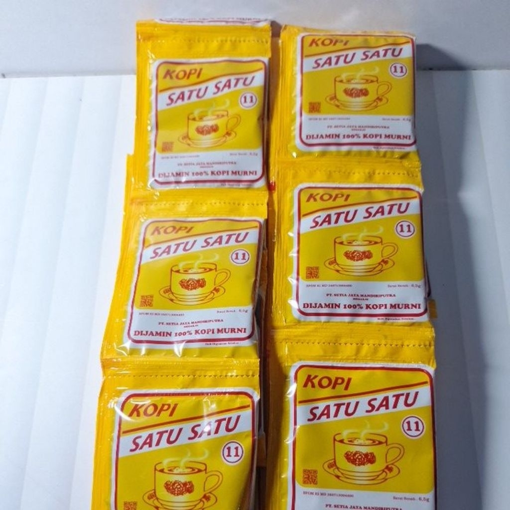 

kopi satu satu sachet .6,5g ×10
