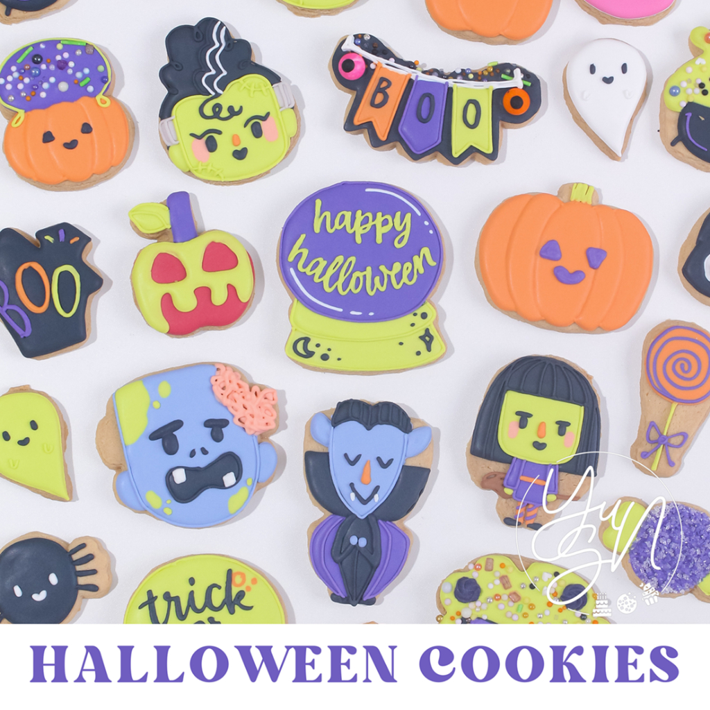 

Halloween Cookies — (Min 5pcs) Sugar Cookies / Decorated Cookies / Kukis Hias