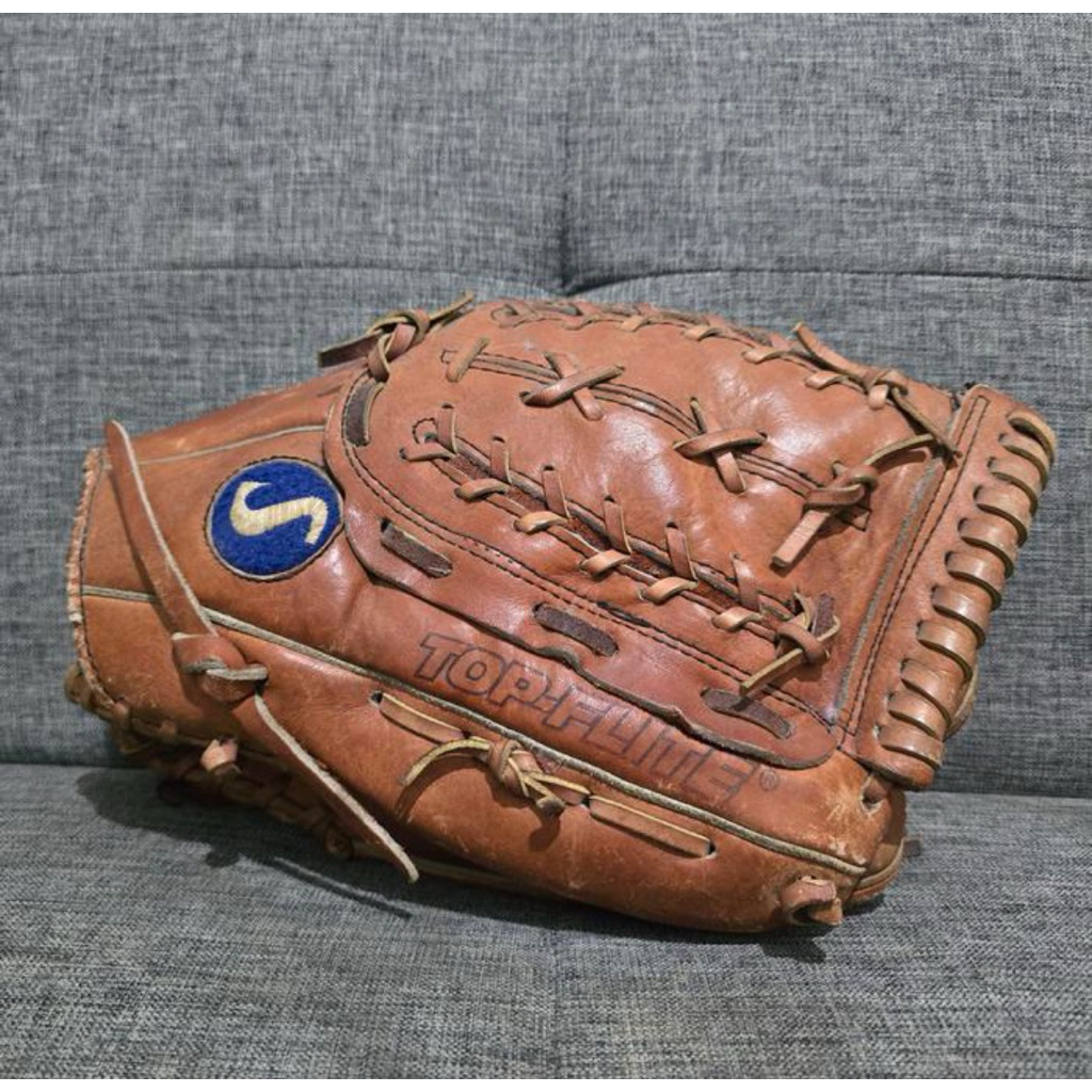 Sarung tangan glove baseball softball kulit Spalding second