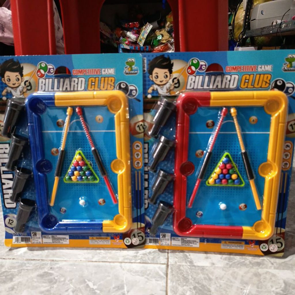 mainan billiard mini toys game mini