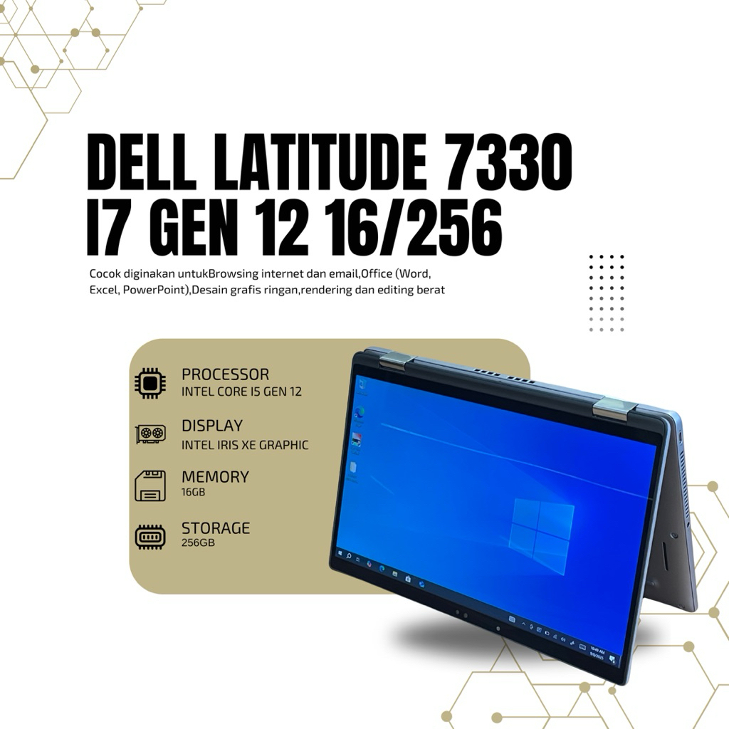 Dell Latitude 7330 2in1 | i7 Gen 12 | RAM 16GB | SSD 256G