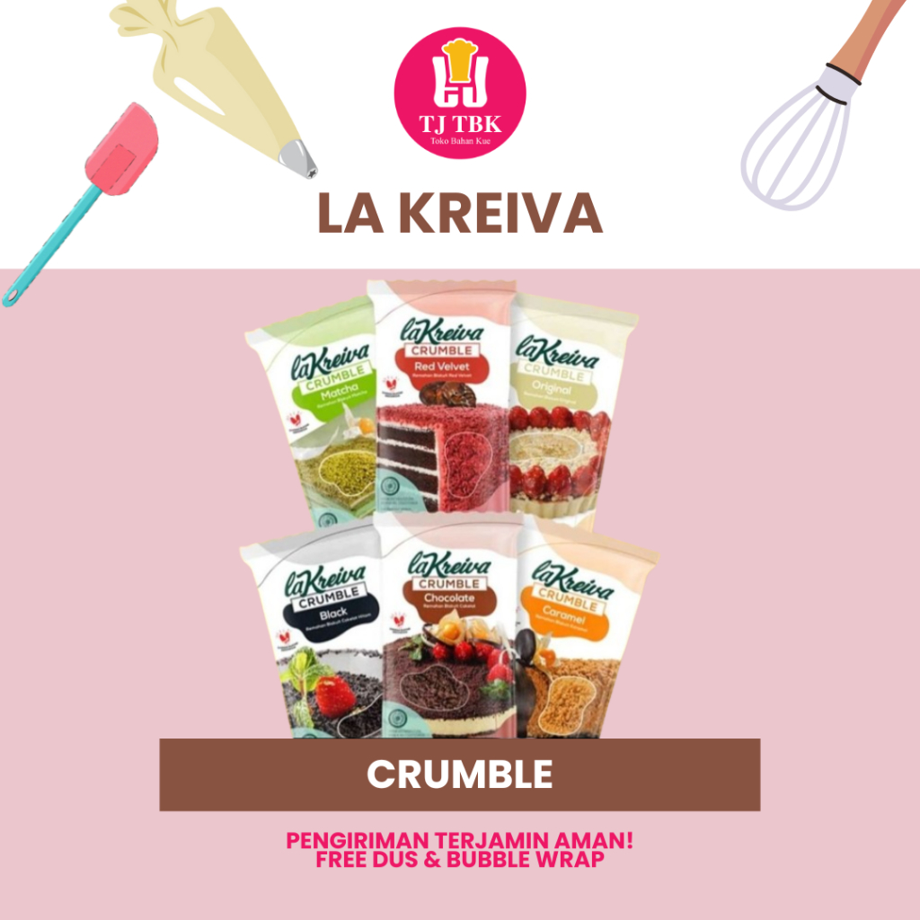 

LA KREIVA 250gram (Crumble Topping) | Toko Bahan Kue TJ