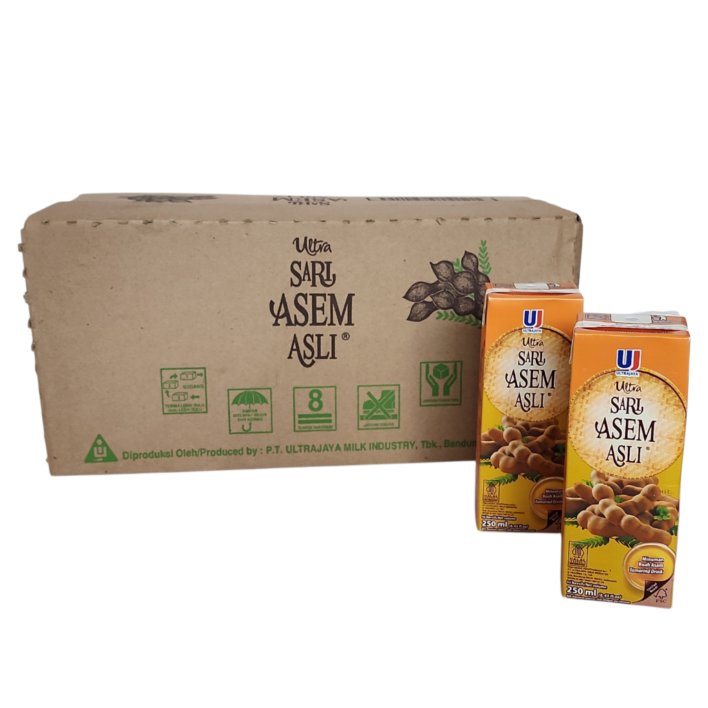 

Ultra Sari Asem Asli KARTON - Netto 250 mL x 24 pcs