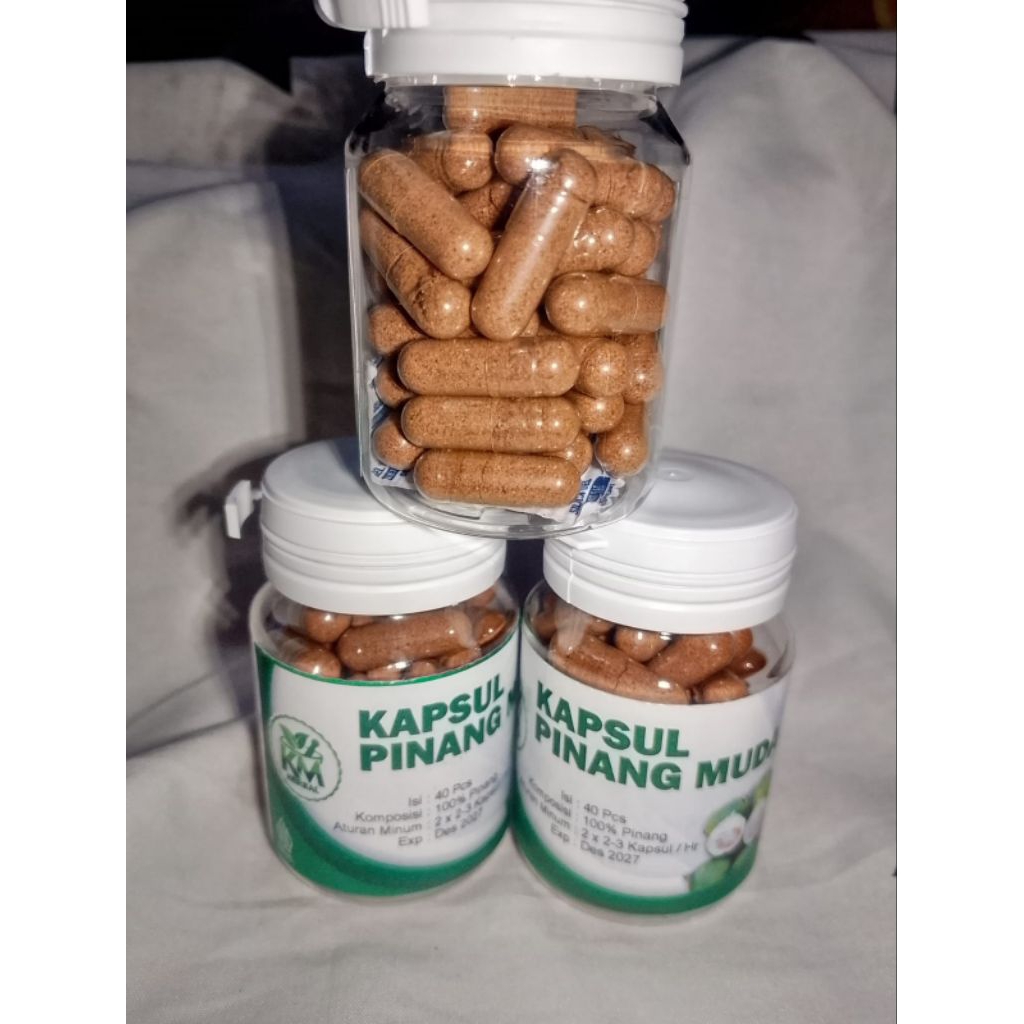 KAPSUL PINANG MUDA 100% ASLI