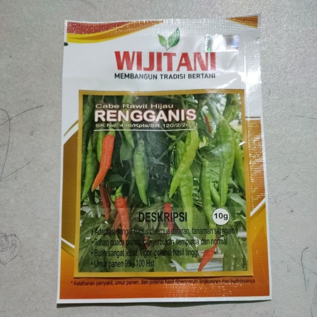 benih cabe rawit hijau Rengganis 10gr. wijitani