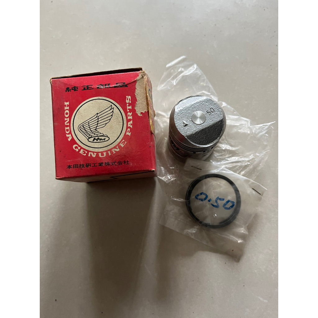 piston set ring honda c50 original