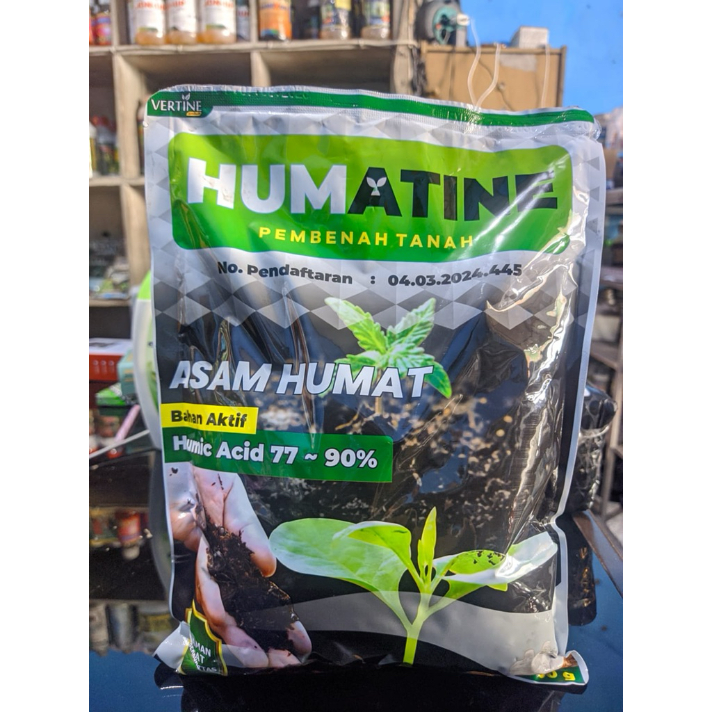Humatine Pupuk Pembenah Tanah Organik Asam Humat 1 Kg 90% Humic Acid