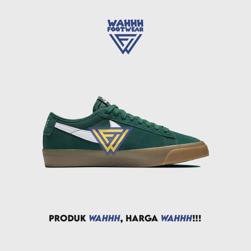 NK SB Zoom Blazer Low Pro GT - Green Gum White Brown