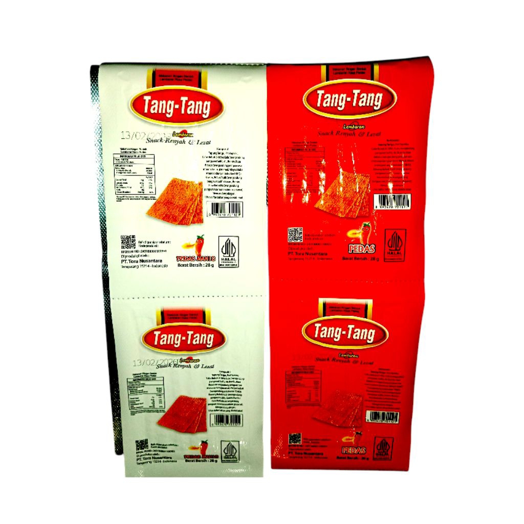 

Tang-Tang Snack Lembaran Pedas Manis / Pedas – Cemilan Renyah & Lezat renceng