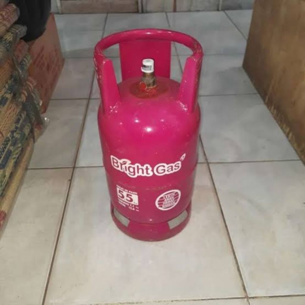 TABUNG BRIGHT GAS  PINK 5,5 KG KOSONG