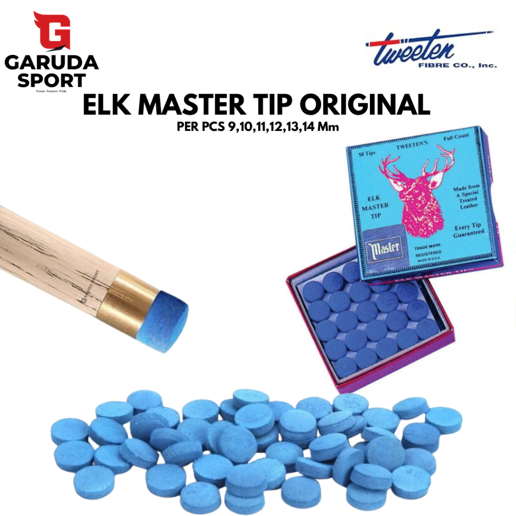 ELK Master Tip Billiard Cue Tip Billiard Pool Cue Tip Bilyard ORIGINAL