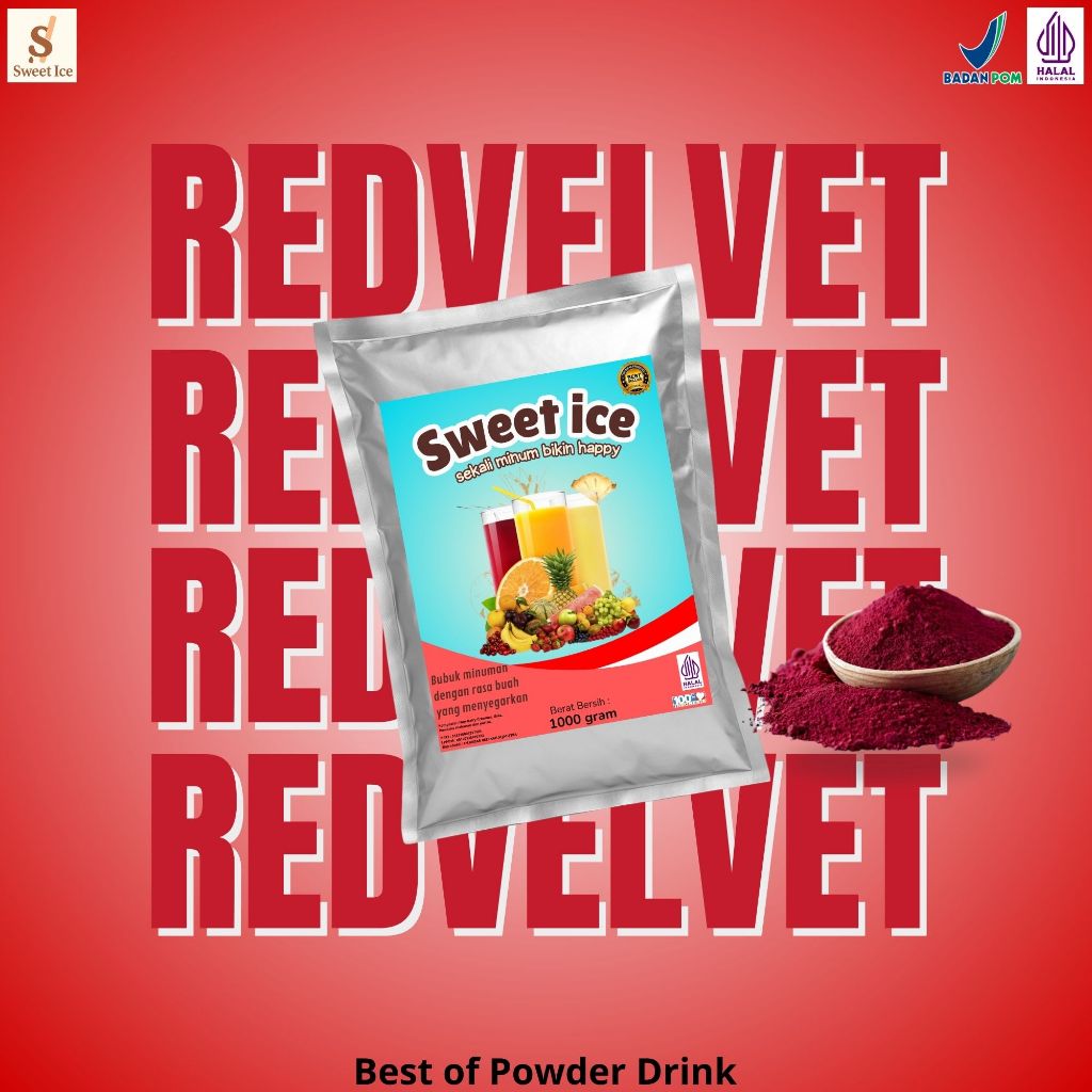 

Minuman Bubuk Serbuk Red Velvet Powder 1kG
