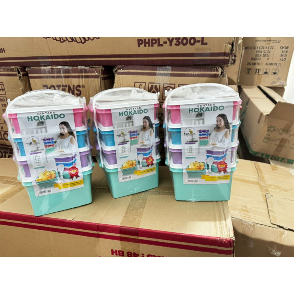 rantang susun/rantang warna/rantang plastik susun 4