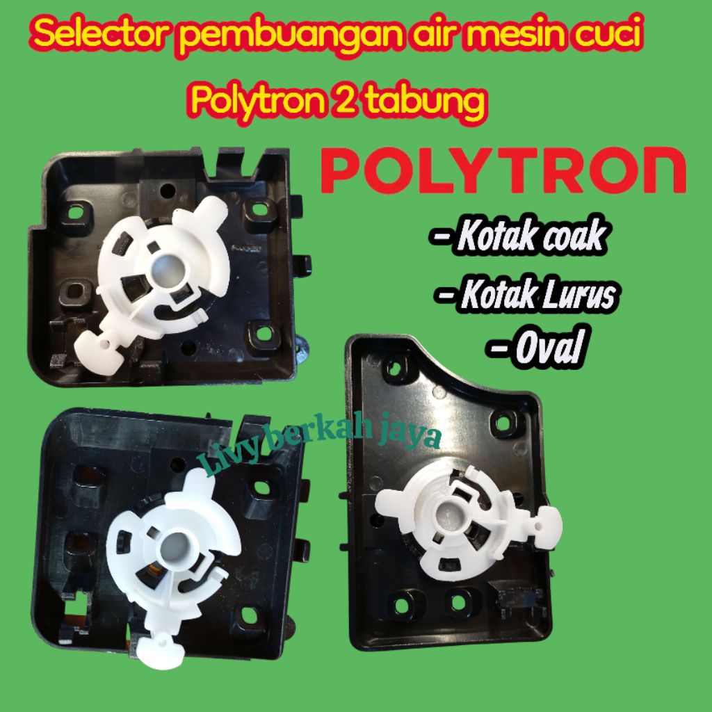 DUDUKAN PEMUTAR PEMBUANGAN AIR MESIN CUCI POLYTRON | BRACKET DUDUKAN SELECTOR POLYTRON | BRAKET DUDU