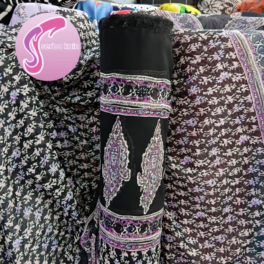 kain ceruti premium motif etnik terbaru