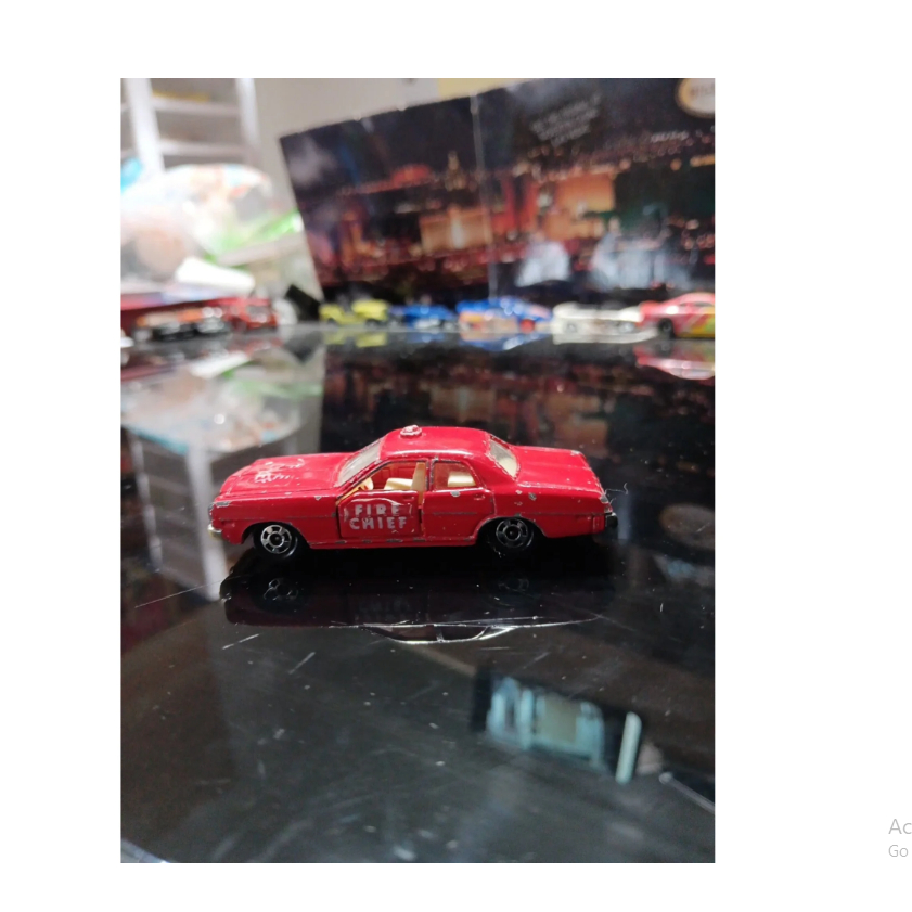Tomica Dodge Coronet Custom 1978 Fire Chief TOMY Japan 1:64 Die Cast