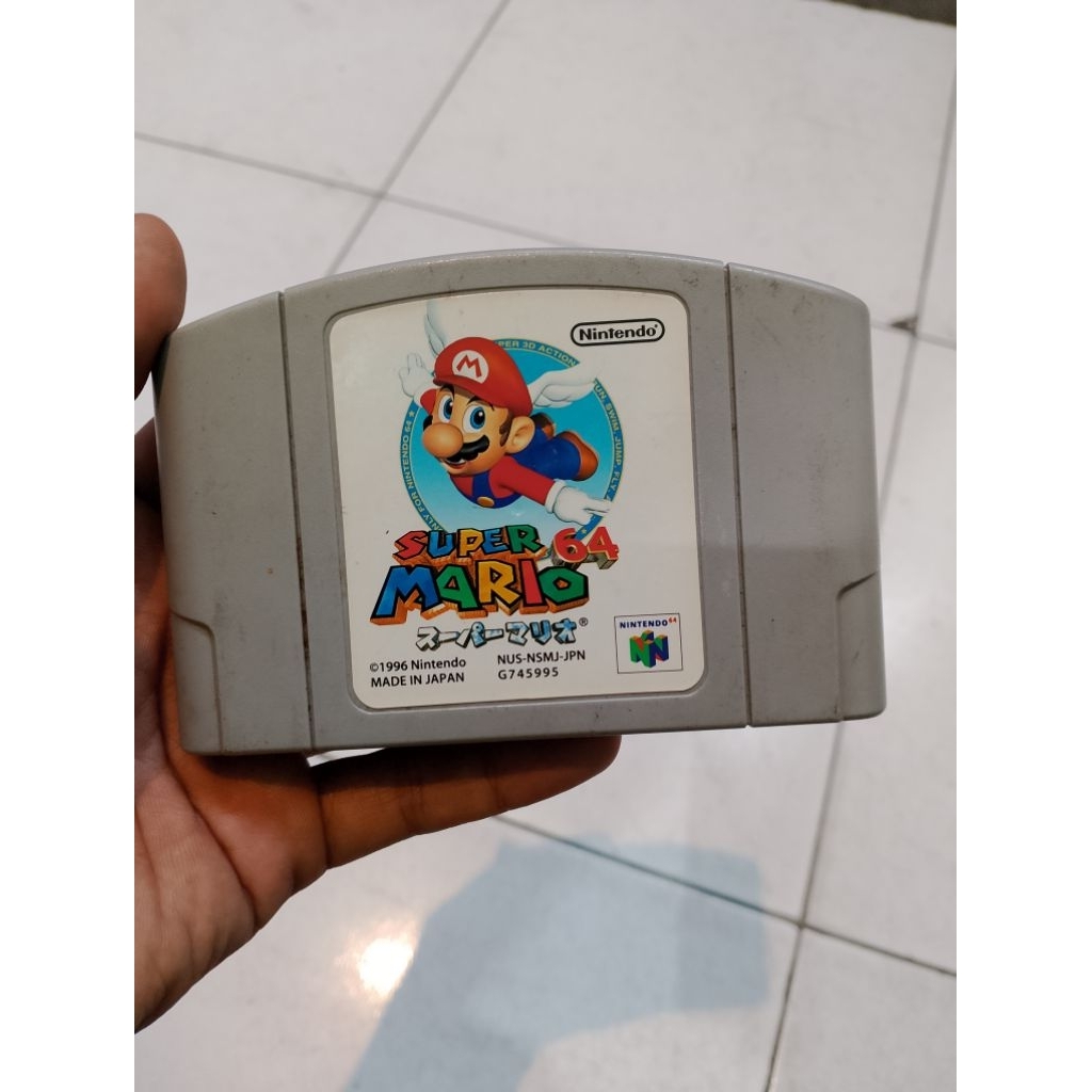 kaset game Nintendo 64 super Mario 64 Made in japan 1996
