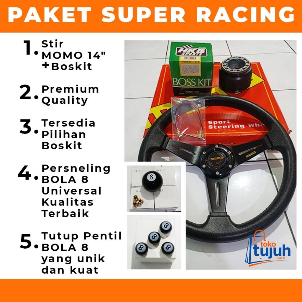 Paket Stir Racing Mobil Super Premium