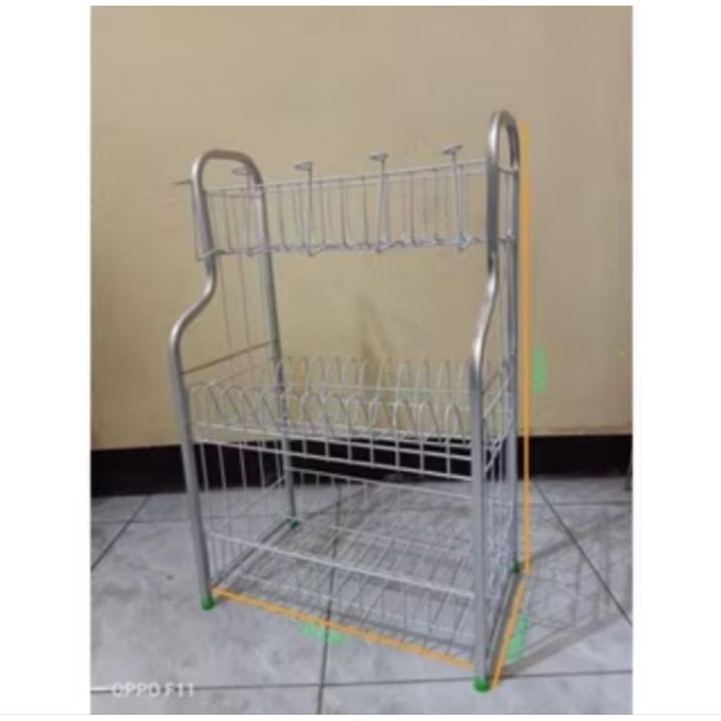 RAK PIRING DAPUR 03 ALUMINIUM/ RAK PIRING RPL 03 ALUMINIUM