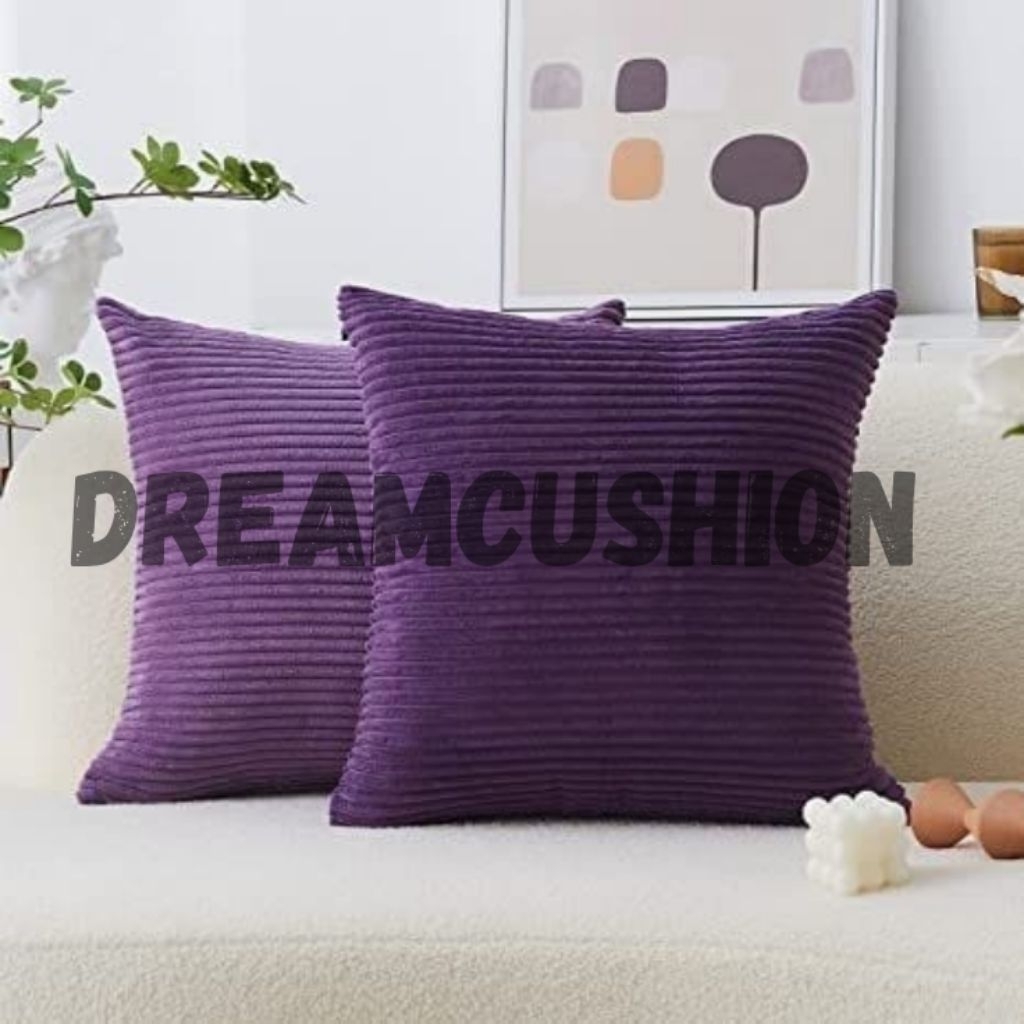 Sarung Bantal Sofa Bahan Corduroy Bludru Ukuran 30 x 30 30 x 50 40 x 40 45 x 45 50 x 50 60 x 60 Baha
