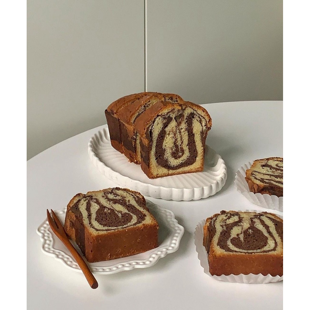 

cake marmer one slice