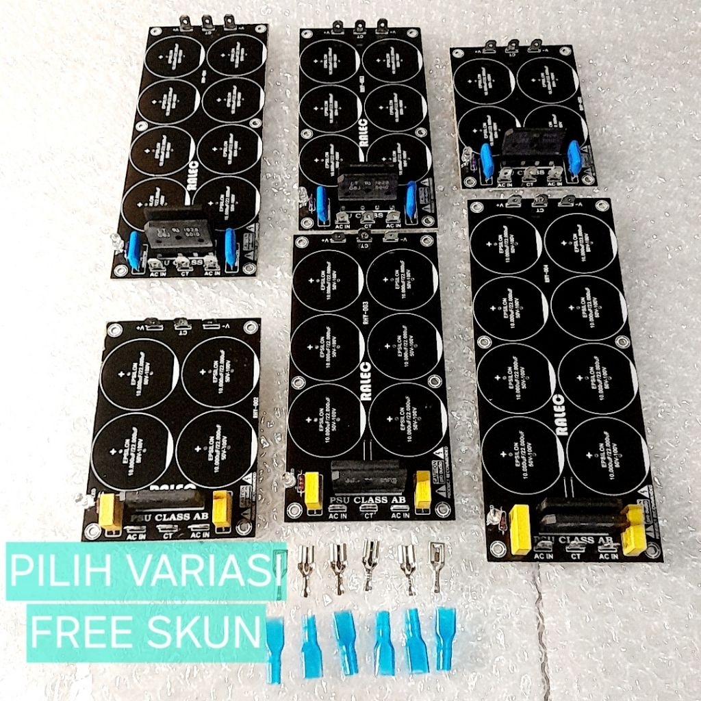 KIT PCB PSU NON ELCO 4 ELCO PSU 6 ELCO PCB 8 ELCO ClASS AB