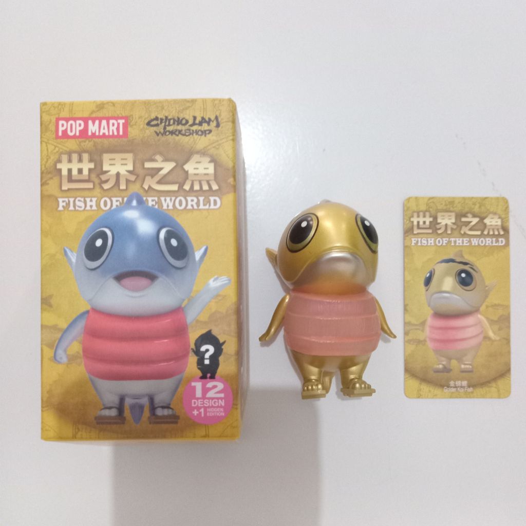 popmart fish of the world chinolam golden koi