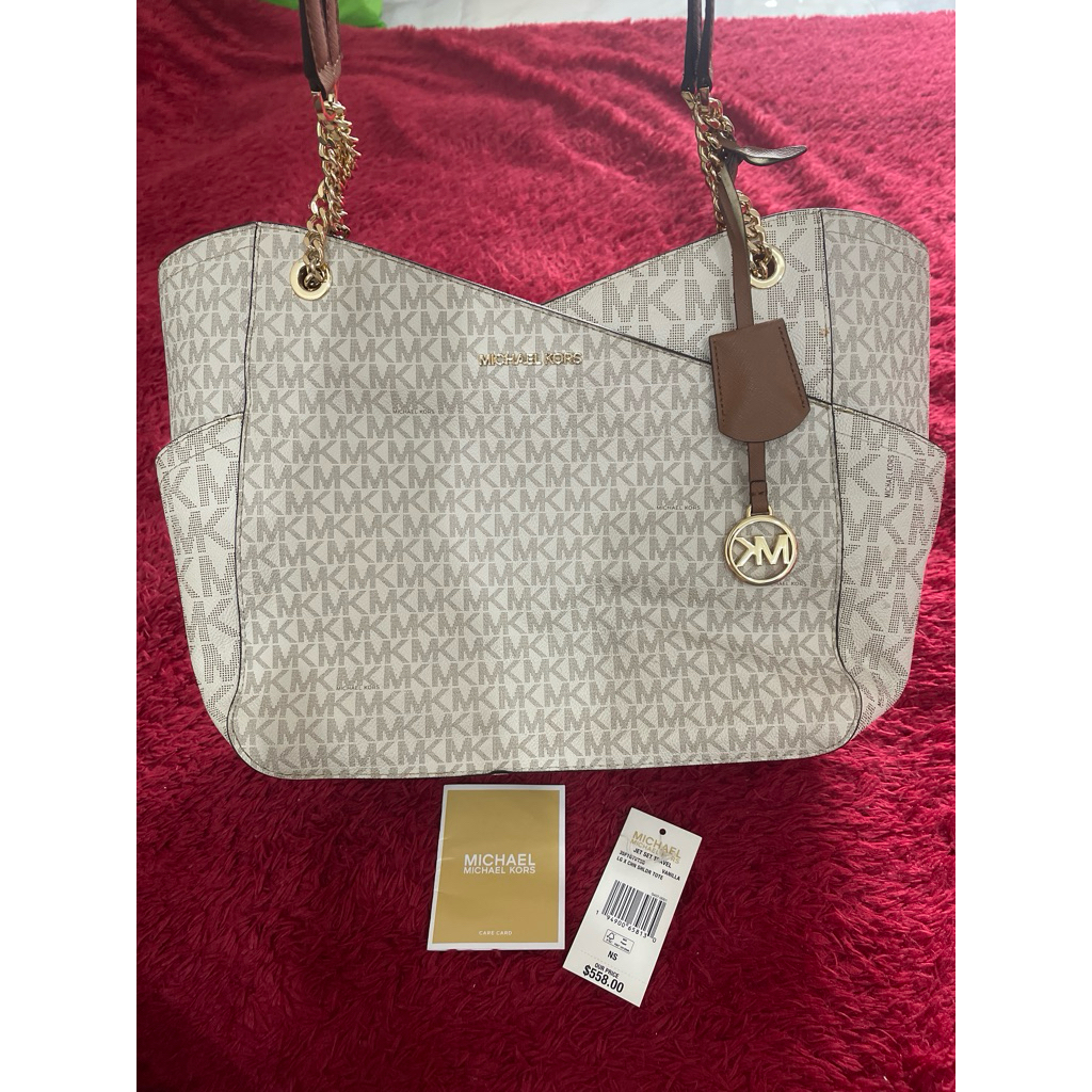 Tas MK Jet Set Travel Vanilla preloved