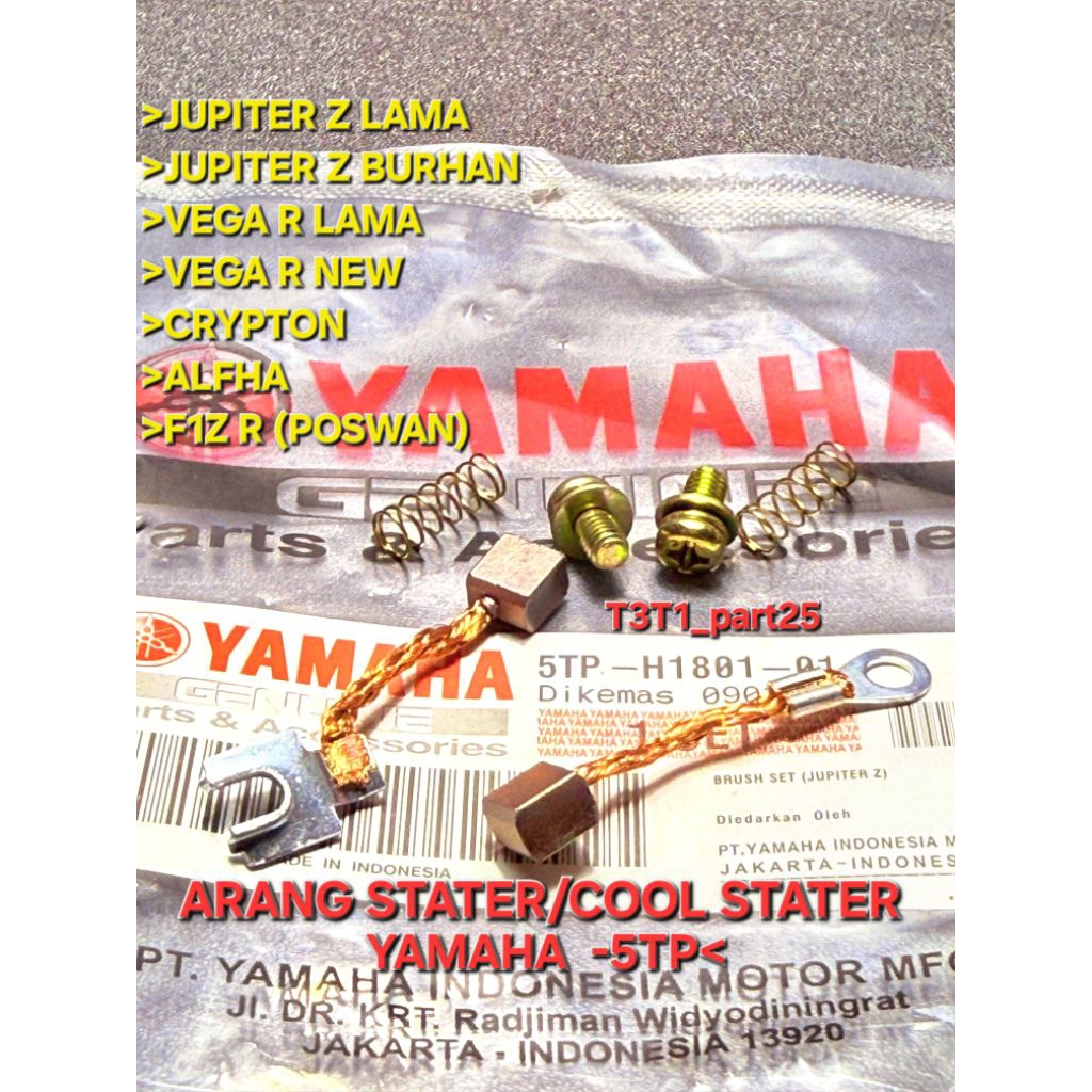 Arang areng stater (5TP) cool dinamo Jupiter Z lama/Jupiter Z burhan/Vega R/cripton/F1z R/alfha