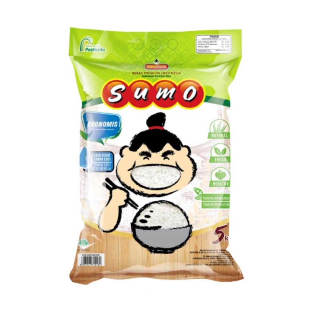 

Beras Sumo Pulen kemasan Hijau 5kg