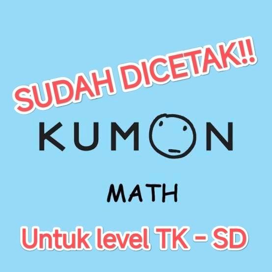 Worksheet matematika TK-SD KUMON versi cetak.