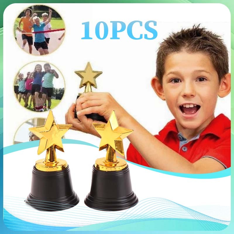 10pcs/Set Piala Piala Trophy Piala Murah Kecil Piala Motivasi Piala Anak Piala Award