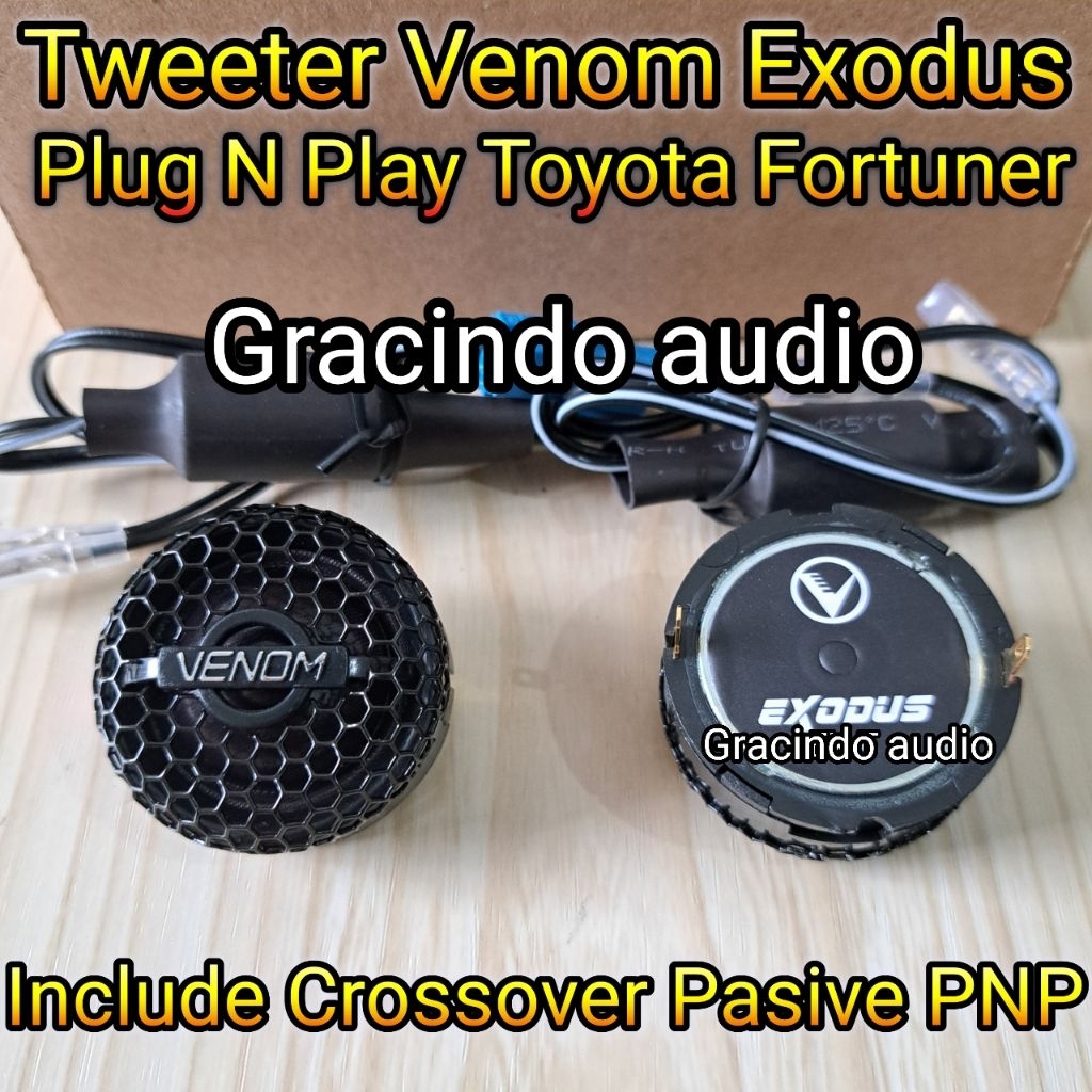 Tweeter Venom Exodus Untuk Mobil Toyota Fortuner VRZ / GR Include Crossover Original Venom