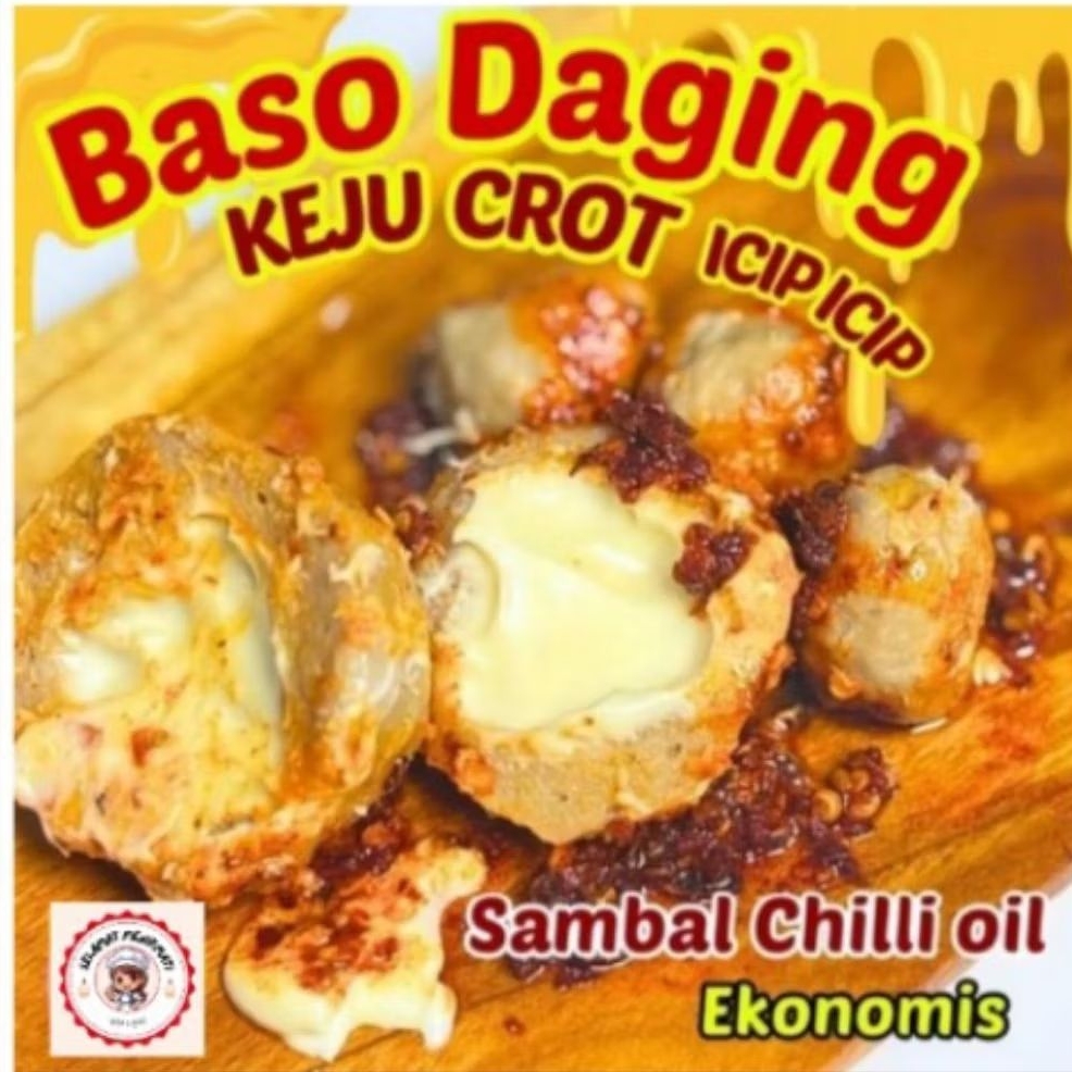

BASO DAGING KEJU CROT ICIP ICIP EKONOMIS SAMBAL CHILI OIL MAKANAN BASO SAPI