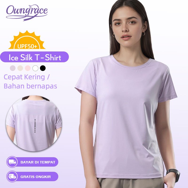 Owngrace Nylon Kaos Running Lengan Pendek